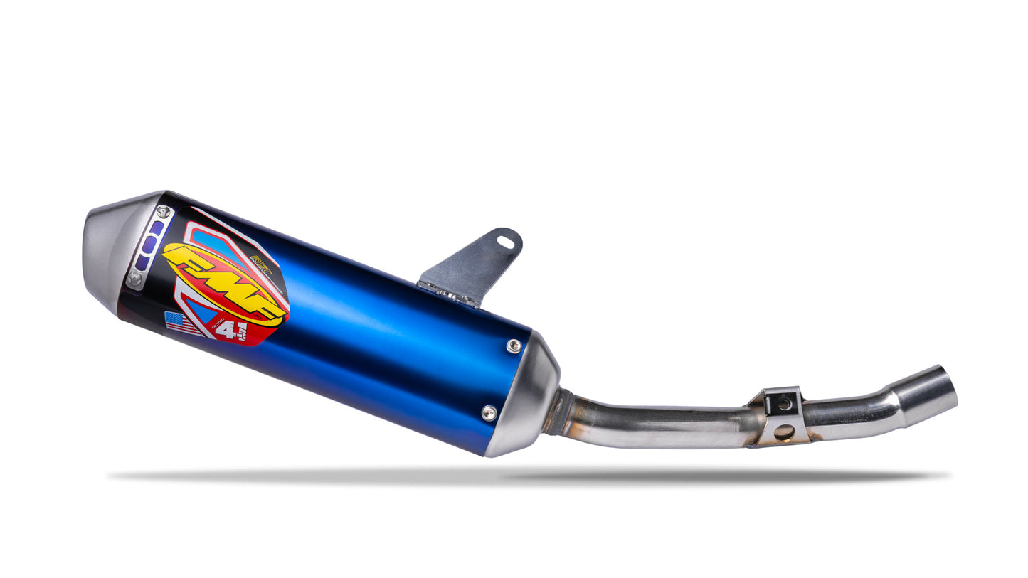 FMF Racing Kawasaki KLX140/L/G Anodized Titanium Factory 4.1 Muffler w/Stainless Steel Header - 042383