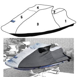 Custom Vented Storage Cover for Sea-Doo 1996-2002 GTX (except 2002 4Tec)/ 1997 GTI