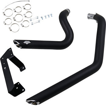 Vance & Hines Exhaust Shortshots Staggered Black 2004-2013 Sportster XL Harley - 47219