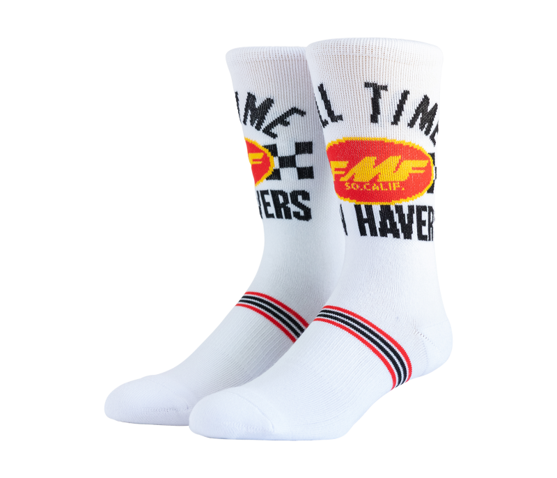 FMF Racing Full Time Sock White One Size