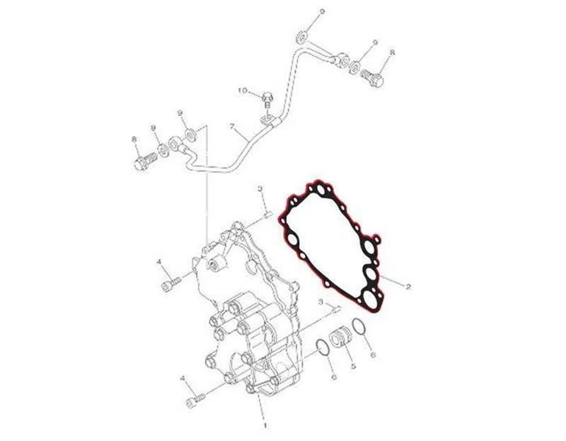 Genuine Yamaha 1.8/1.9L Oil Pump Gasket - 6S5-13563-00-00