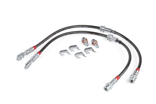 APR 15-20 Audi A3/A3 Quattro/S3/15-24 VW Golf R Braided Stainless Steel Brake Line Set - Front