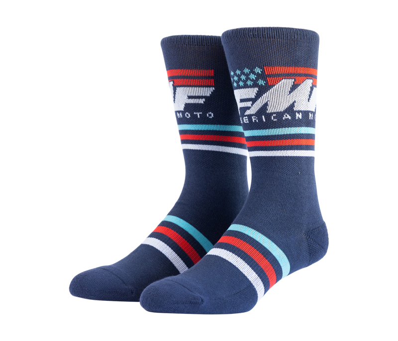 FMF Racing American Moto Sock Navy One Size
