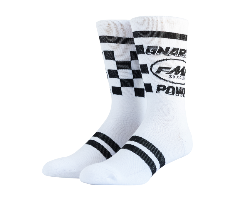 FMF Racing Gnarly Power Sock White One Size