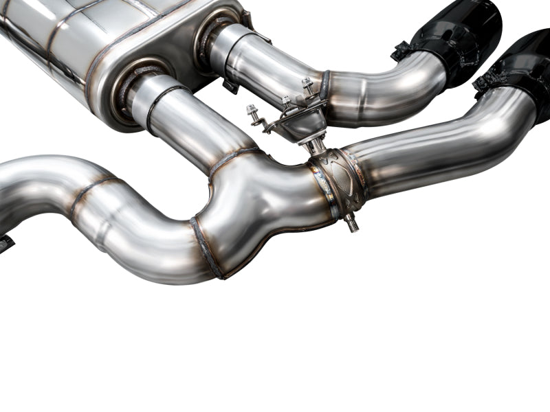 AWE Tuning 20-25 BMW X3 M/M Comp (F97) AWD SwitchPath Axle-Back Exhaust - Diamond Black Tips