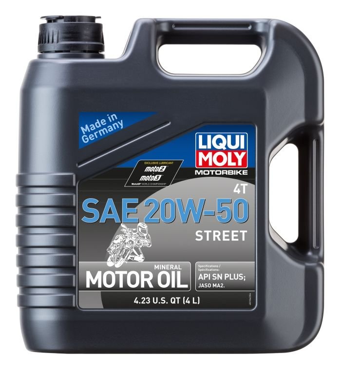 LIQUI MOLY MOTORBIKE 4T 20W-50 STREET 4 LITER Mineral motor Oil - 20064