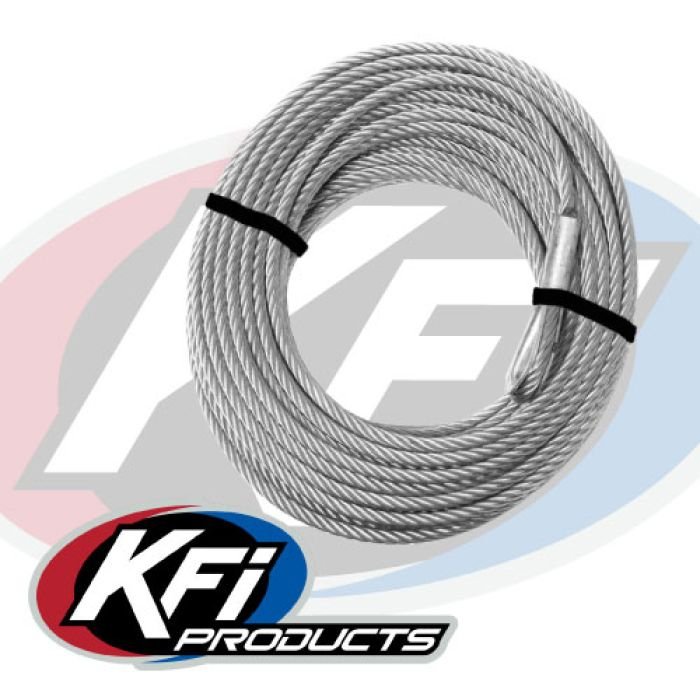 KFI U4500 (WIDE) 15/64" x 52' - UTV REPLACEMENT WINCH CABLE - UTV-CBL-4KW