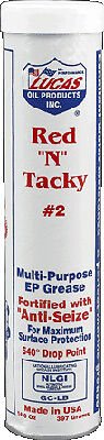 LUCAS RED 'N' TACKY #2 GREASE 14.5 OZ CARTRIDGE 10005-30 - 58-5299