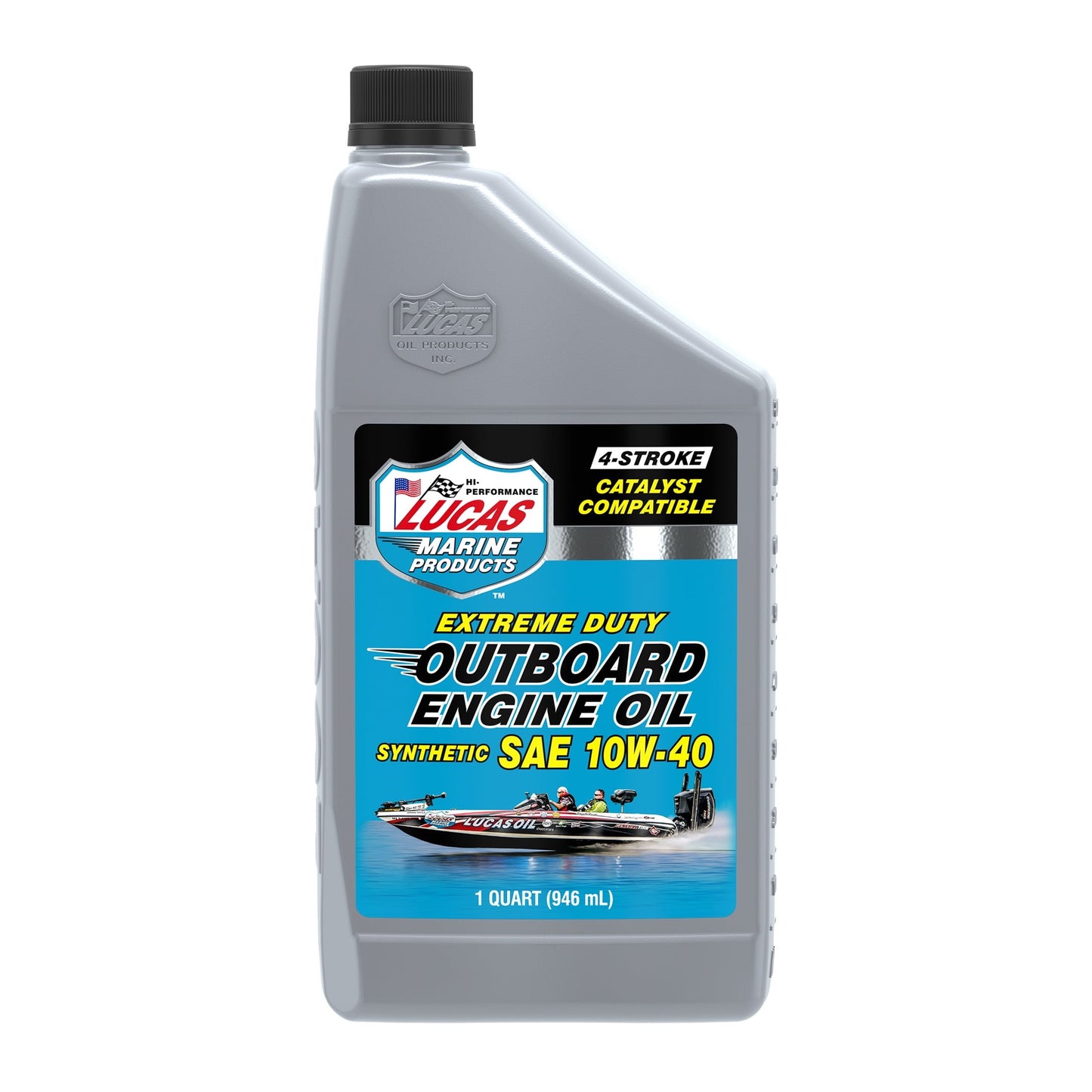 Lucas Oil 10662 Marine Synth 10W40 Outboard Oil Quart 4.35" Length 2.42" Width 9" Height 2.03 Pounds