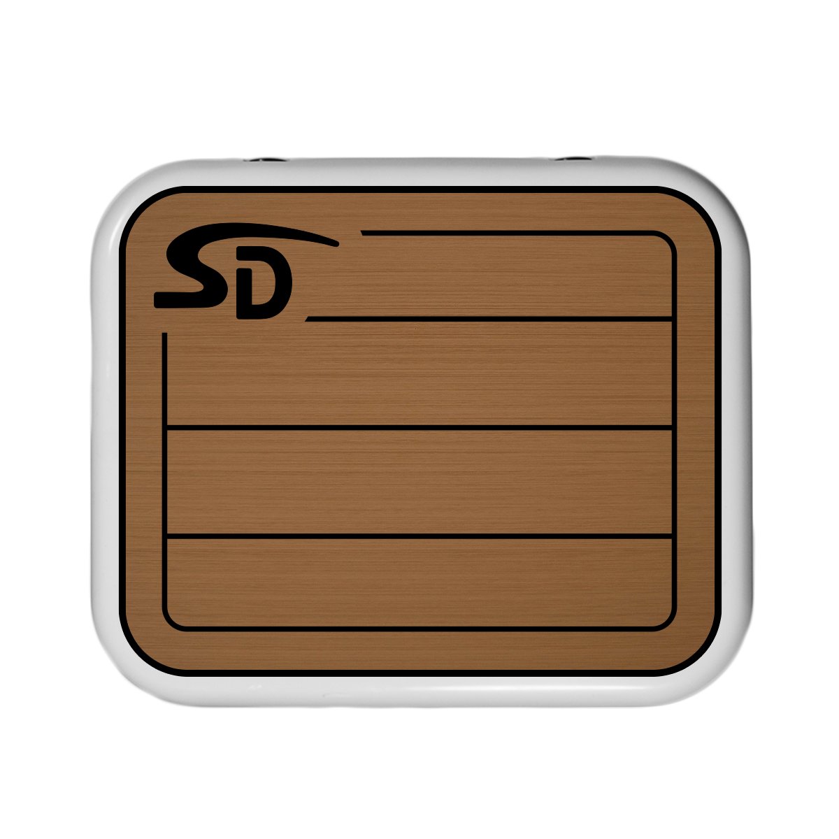 Seadek YETI Roadie 24 Teak Cooler Pad - Mocha / Black - 53637-80093