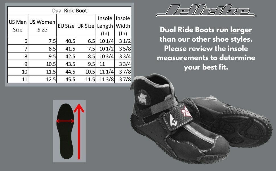 Jet Ski Boat Beach Shoe Jet Tribe Dual Ride Personal Watercraft BOOTS 6-13