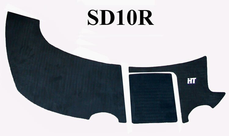 Hydro-Turf Rear Boarding Mats Sea-Doo 00-08 Islia Sd10R Black Goove 3M