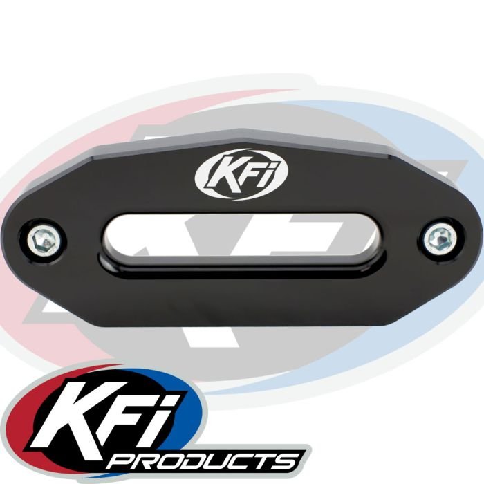 KFI KFI WIDE 6" ALUMINUM HAWSE - BLACK - UTV-HAW-BLK
