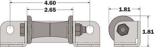 KFI Products PLOW STRAP ROLLER STANDARD WIDTH - 106140