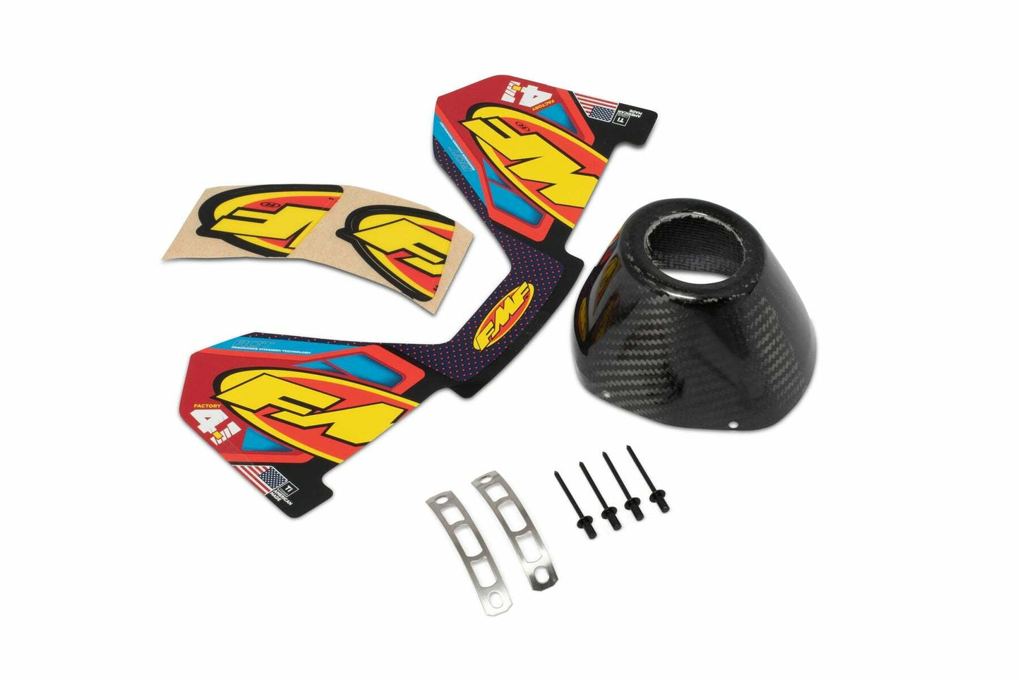 FMF Offroad Factory 4.1 RCT CARBON REPLACEMENT END CAP KIT - 040643