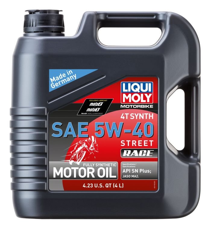 LIQUI MOLY MOTORBIKE 4T SYNTH 5W-40 STREET RACE 4 LITER - 20076