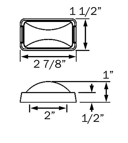 Optronics Trailer Marker/Clearance Light with Chrome Base