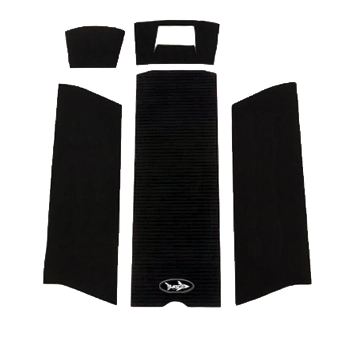SBT Black tip Traction Mats for Kawasaki JS 550 1982-1989 - Black Cu Groove w/PSA 130BT200