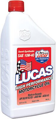 LUCAS SEMI-SYNTHETIC HIGH PERFORMANCE OIL 10W-40 32OZ 10710 - 58-5235