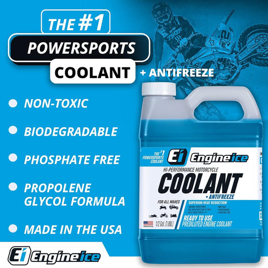Case of 4 ENGINE ICE HI-PERFORMANCE COOLANT 1/2 GALLON - 10850