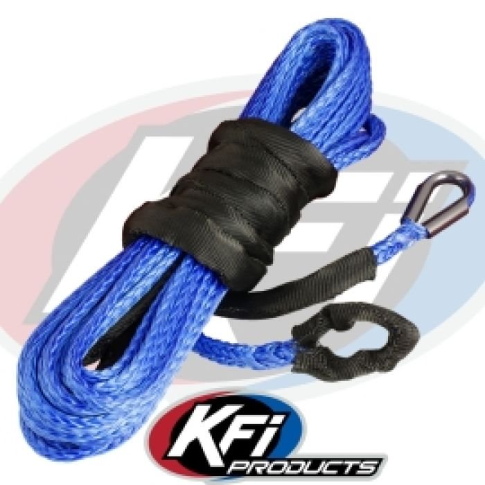 KFI 1/4" X 50' Synthetic Winch Rope EXTENSION BLUE CABLE - SYN-EXT-B50