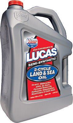 LUCAS SEMI-SYNTHETIC 2-CYCLE LAND/SEA OIL GALLON 10557 - 58-5216