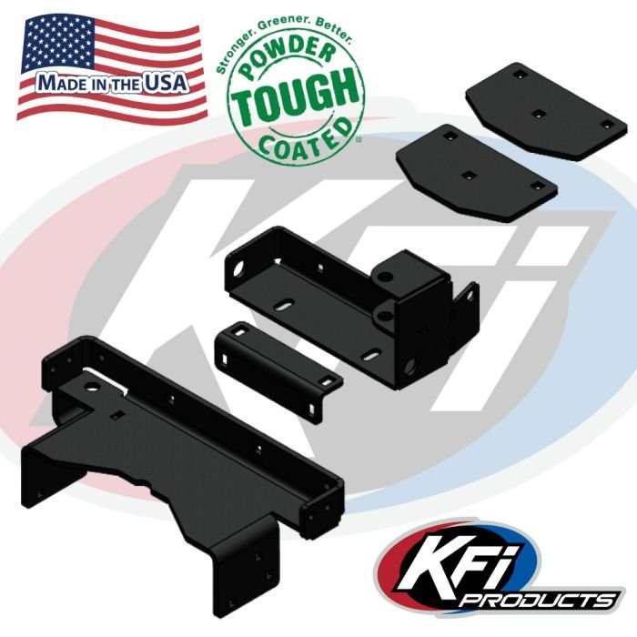 INSTOCK KFI Products UTV TRACK EXTENSION ACTUATOR REPLACEMENT BRACKET KIT ROUND TUBES - 106430