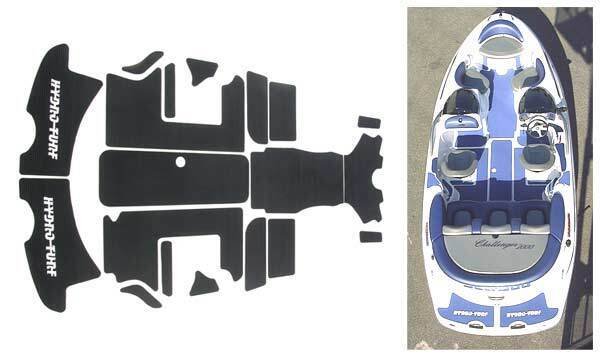 Hydro Turf Mat Kit Sea-Doo 00-04 Challenger 2000 X SD09 Black Goove 3M
