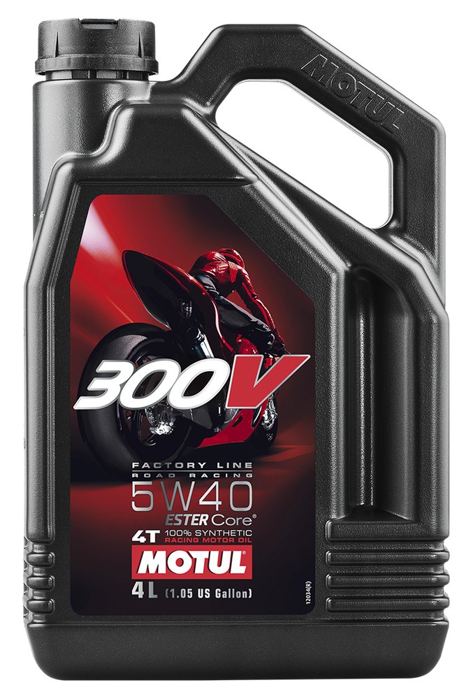 MOTUL 300V 4T COMPETITION SYNTHETIC OIL 5W-40 4 LITER 1 Gallon 104115 - 82-2035