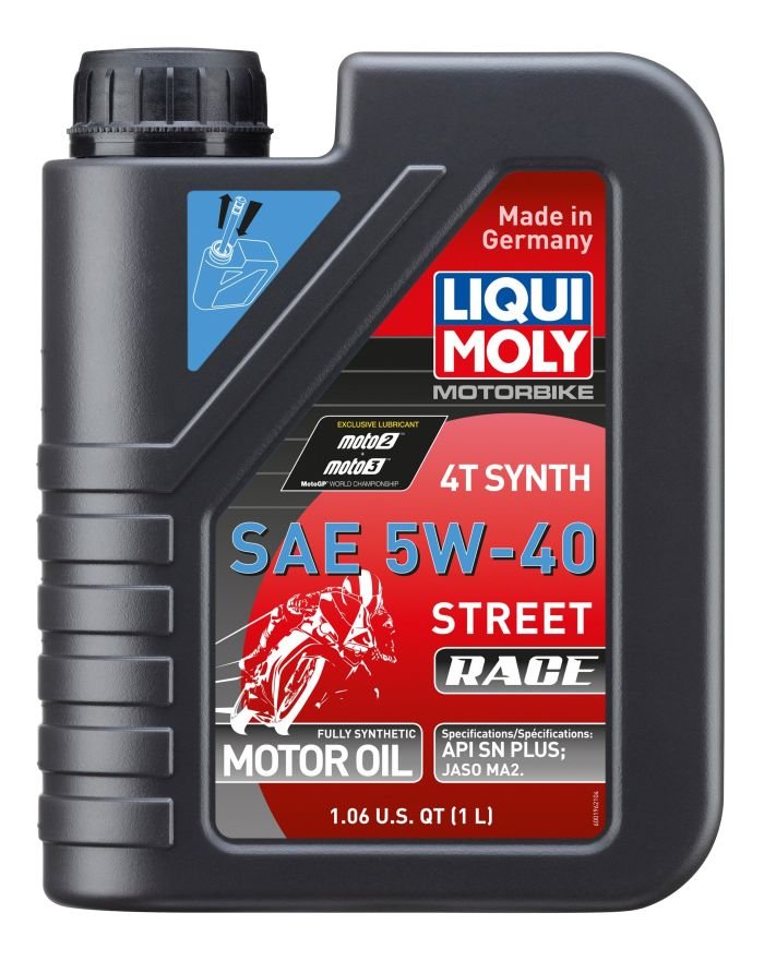 LIQUI MOLY MOTORBIKE 4T SYNTH 5W-40 STREET RACE 1 LITER - 20074
