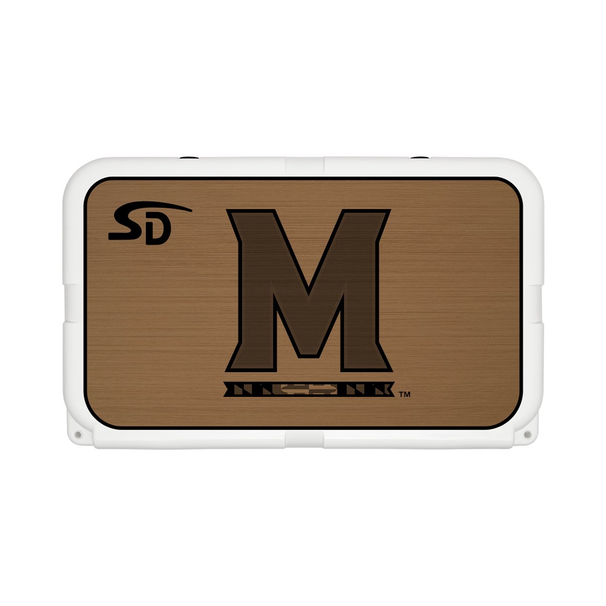 Seadek Collegiate Cooler Pad - YETI Tundra 45 - Mocha / Black, University of Maryland - 58823-80093
