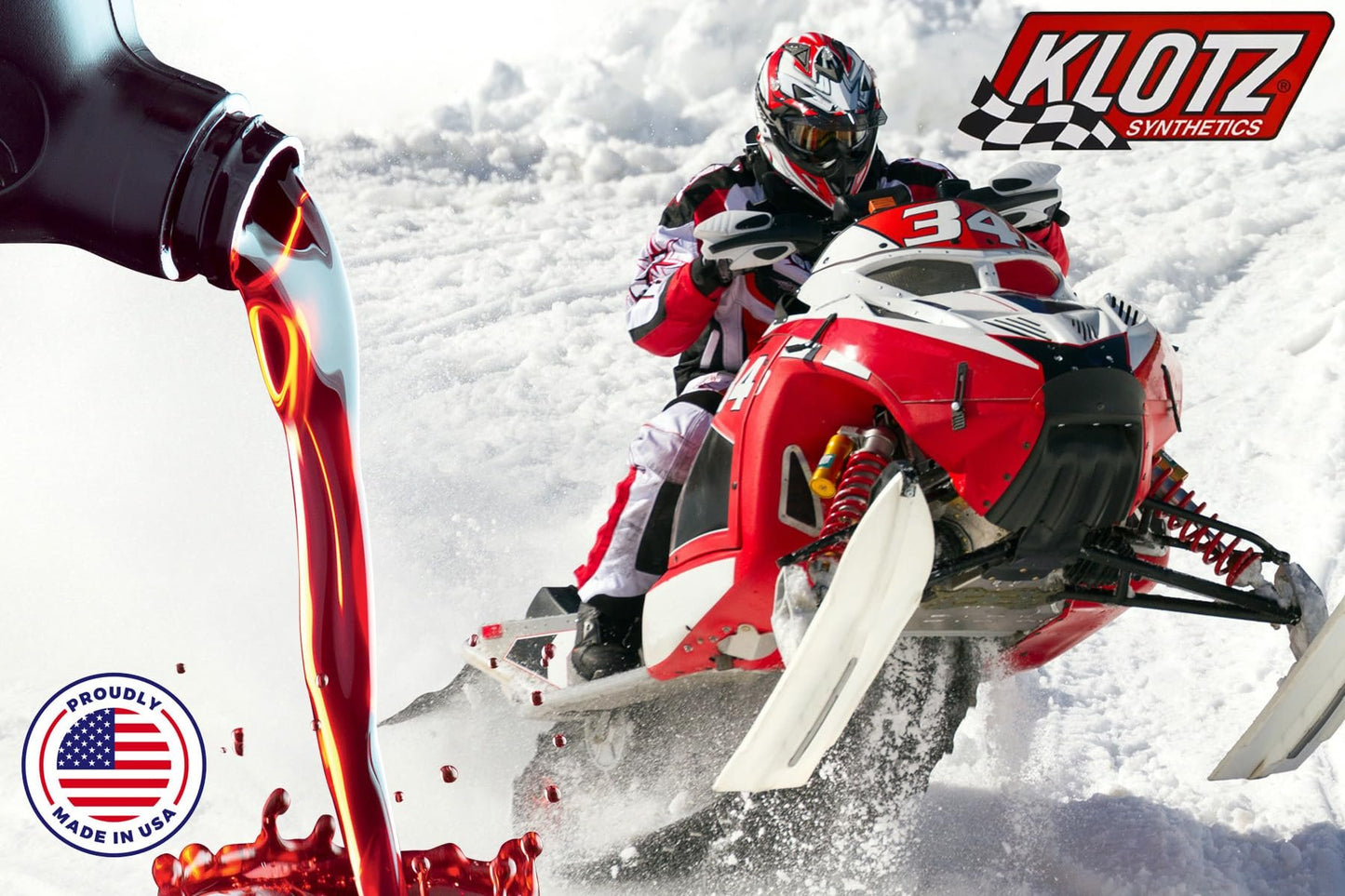 Klotz Snowmobile TechniPlate Synthetic Premix/Injector Oil for 2-Stroke Engines – 1 Gallon KL-216