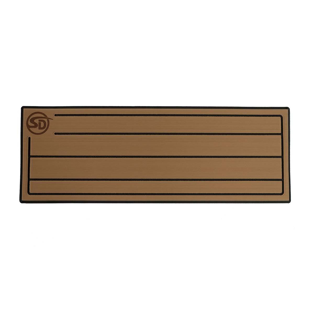 Seadek RV Step Covers - Teak - 24"x8.5" - Mocha / Black, Single Step - 58108-80093