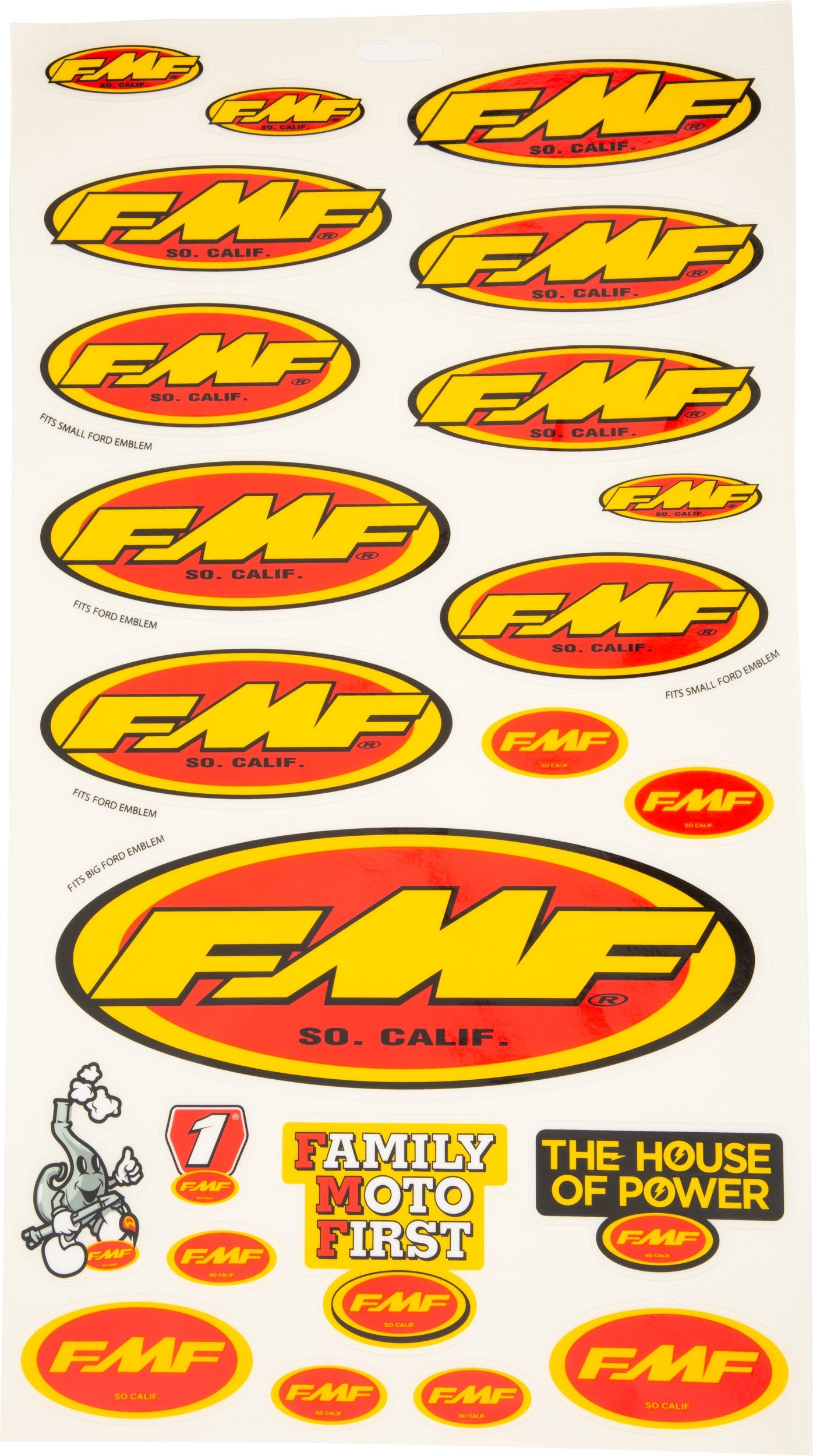 FMF Offroad Sticker Sheets ASSORTED STICKER SHEET - 014800