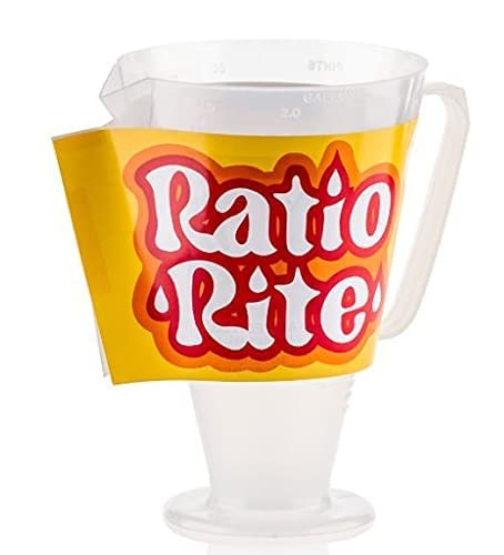 INSTOCK RATIO RITE Premix Gas Fuel Mixing Fork/gear oil MEASURING CUP RRC1