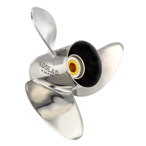Genuine Solas Propeller Stainless Steel OMC/Volva Penta/SX/DR RH 21 - 8651-145-21