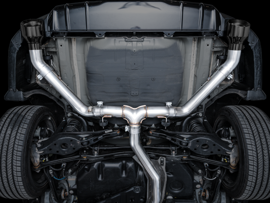 AWE Tuning 22+ Honda Civic Si/Acura Integra Track Edition Cat-Back Exhaust - Dual Diamond Black Tips