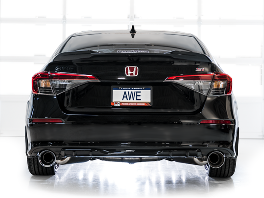 AWE Tuning 22+ Honda Civic Si/Acura Integra Track Edition Cat-Back Exhaust - Dual Chrome Silver Tips