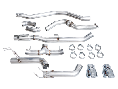 AWE Tuning 22+ Honda Civic Si/Acura Integra Track Edition Cat-Back Exhaust - Dual Chrome Silver Tips