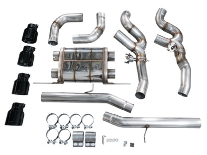 AWE Tuning 20-25 BMW X3 M/M Comp (F97) AWD SwitchPath Axle-Back Exhaust - Diamond Black Tips
