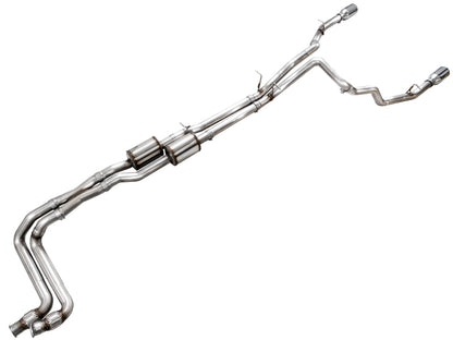 AWE Tuning 25+ RAM 1500 3.0TT 0FG Cat-Back Touring Exhaust - Chrome Silver Tips