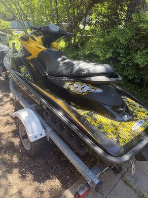 Hydro-Turf Mats Sea Doo RXP - RXP X HT891 YELLOW CAMO GROOVE W/ 3m backing