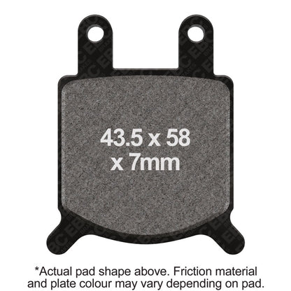 EBC GMA Calipers 2 Piston (small) Caliper Model B (CCI No. 09-996) Front Organic Brake Pads