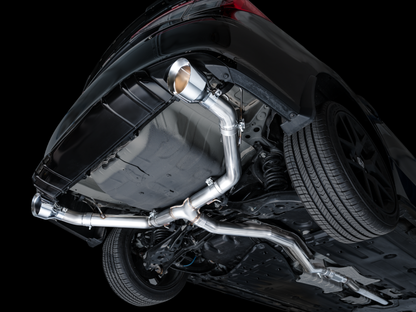 AWE Tuning 22+ Honda Civic Si/Acura Integra Track Edition Cat-Back Exhaust - Dual Chrome Silver Tips
