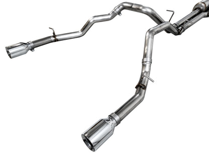 AWE Tuning 25+ RAM 1500 3.0TT 0FG Cat-Back Touring Exhaust - Chrome Silver Tips