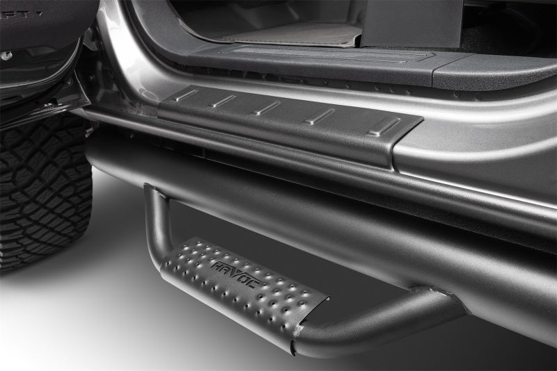 Husky Liners 09-14 Ford F-150 CC Trail Armor Rocker Panel & Sill Plate Cover (4pc) - Tex. Blk