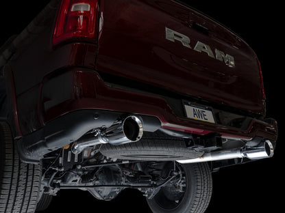 AWE Tuning 25+ RAM 1500 3.0TT 0FG Cat-Back Touring Exhaust - Chrome Silver Tips
