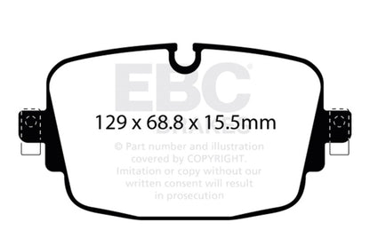 EBC 2020+ Audi RS6 4.0TT Rear Bluestuff Brake Pads