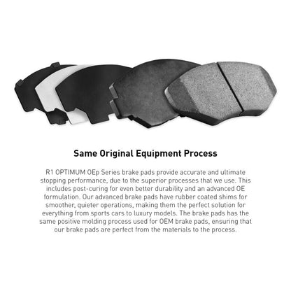 R1 2015-2020 Kia Sorento Rear R1 Optimum OE Pads & Hardware Kit
