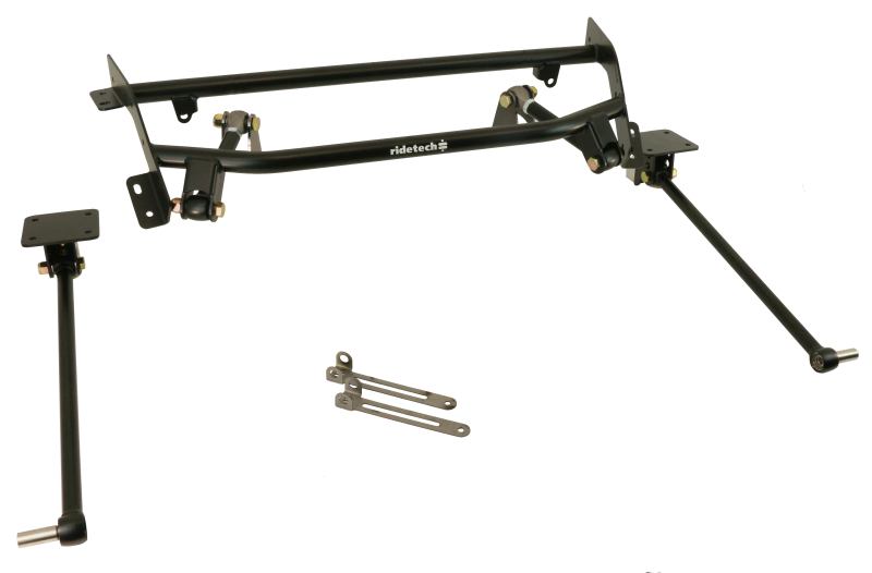 Ridetech 68-72 Nova (w/o FrameRail Bump) Double Adjustable Bolt-On 4-Link w/ Rubber Rod Ends